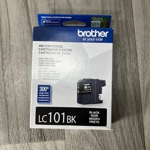 Brother Genuine Standard Yield Black Ink Cartridge LC101BK Replacement Black Ink - Picture 1 of 2