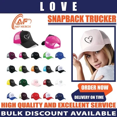 Amour Réglable Casquette Camionneur Couple Famille Hommes Unisexe Femmes BC640 - Photo 1/4