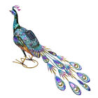 Peacock Sculpture Light Exquisite Vivid Attractive Solar Light With Tail For