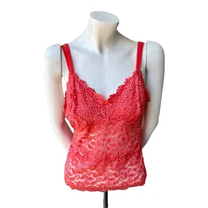 CABERNET Women’s Size XL Coral Pink Lace Stretch Camisole Style 4221 - Picture 1 of 2