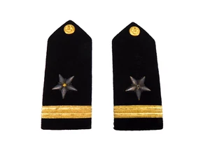 Vintage US Navy Ensign Line Officer Shoulder Boards Pair Bullion - Bild 1 von 5