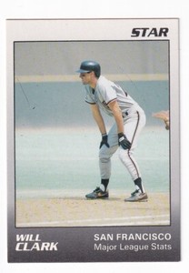 Will Clark Vintage 1989 Star Co. MLB Card # 5 of 11