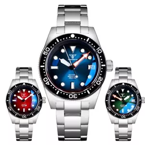 Tandorio 62MAS Blue Dial Japan NH35 Automatic Mens Watch AR Domed Sapphire Glass - Picture 1 of 21