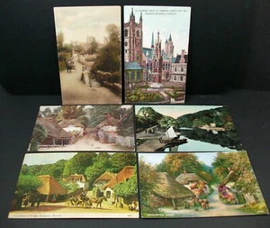 6 x DEVON POSTKARTEN - Lustleigh, Cockington, Old Mill Creek; Plymouth; Vintage - Bild 1 von 8
