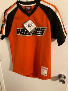 Baltimore Orioles short sleeve Stitches embroidered shirt orange youth Large NWT - Picture 1 of 2