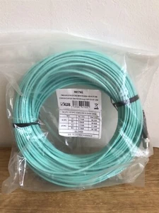 Fiber Duplex Patch Cord OM3 50/125 Aqua LSZH SC/ST/25M  - Picture 1 of 2