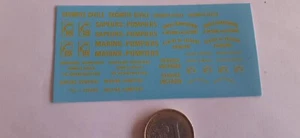 decals decalcomanie déco pompiers écriture en jaune promo - Imagen 1 de 1