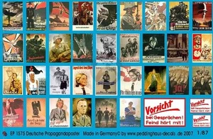 Peddinghaus 1/87 (HO) German Wartime Wall Posters WWII (36 posters) 1575 - Picture 1 of 1