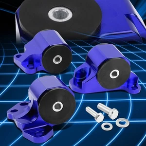 Blue Aluminum 2-Bolt Engine Mount Fit 92-95 Civic EG/EH/-00 Integra DC B/D SWAP - Picture 1 of 5