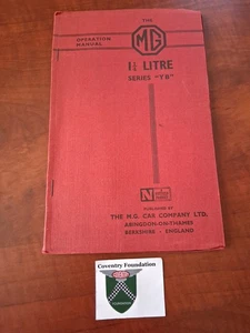 The MG 1.25 Litre "YB" Series Operation Manual - Picture 1 of 2