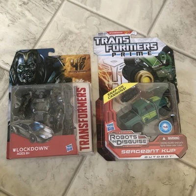 Transformers 4 Age of Extinction Lockdown NUEVO & Transformers Prime Sergeant Kup Foto 1 de 4
