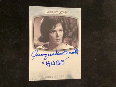 TWILIGHT ZONE AL-24 JACQUELINE SCOTT AUTOGRAPHED CARD - Image 1 of 2