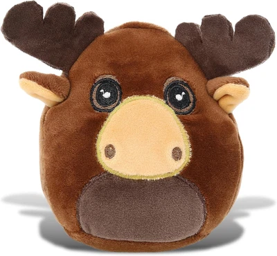 Snug Mooshies 驼鹿填充动物 - Wild Life Super Squishy 柔软感官毛绒  — 第 1/4 张图片