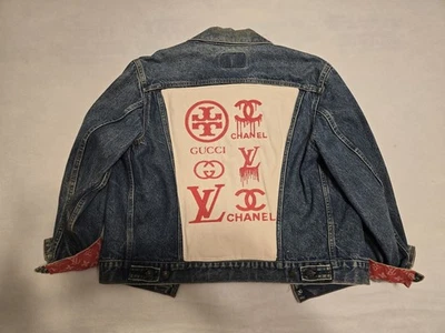 Chaqueta vintage Levis lista para Coachella 1 de 1 talla 46L logotipo de diseñador HECHA EN EE. UU. Foto 1 de 4
