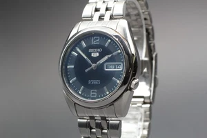 [ Exc+5 ] Vintage Seiko 5 7S26-01V0 Black Dial Automatic Men's Watch From JAPAN - Picture 1 of 11