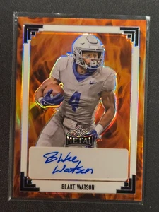 2024 Leaf Metal Blake Watson Fire Auto 1/9 Memphis Tigers SSP - Bild 1 von 2