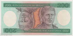 Bank of Brazil 200 Cruzeiros Bank Note - Picture 1 of 2