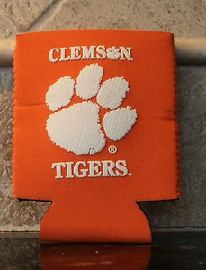 Tigers Can Coolie and Bottle University Clemson Koozie College Paw print Orange - Picture 1 of 1