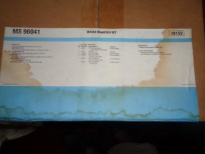 MS96041 INTAKE MANF GASKET SET VALLEY PAN 189 173 BUICK PONTIAC 雪佛兰 OLDS — 第 1/4 张图片