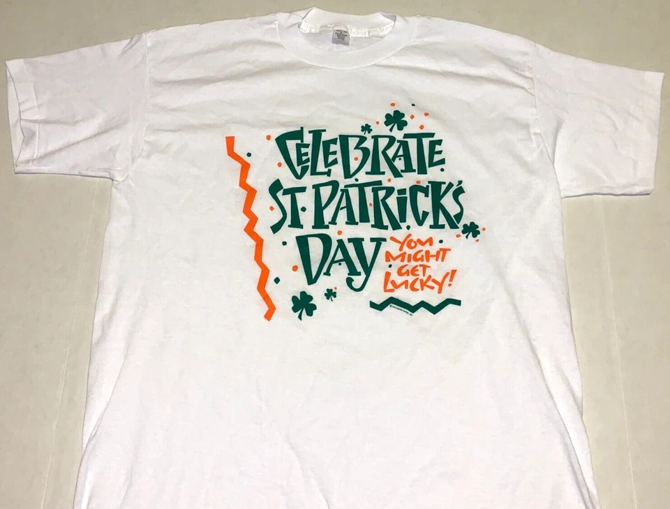 ¡Raro! Camiseta De Colección Años 80 Día de San Patricio ¡Nueva! GRAN puntada única Foto 1 de 1