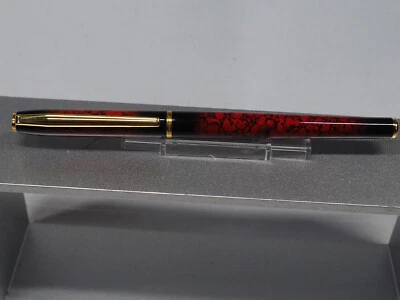 Elysèe Füllhalter Chinalack schwarz/rot Wolken  NEU Rarität - Bild 1 von 2