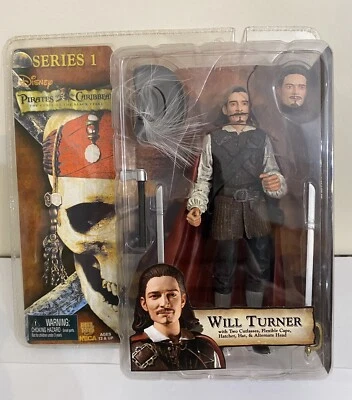 NECA Piratas del Caribe Will Turner Serie 1 Figura Juguete Nuevo Foto 1 de 2