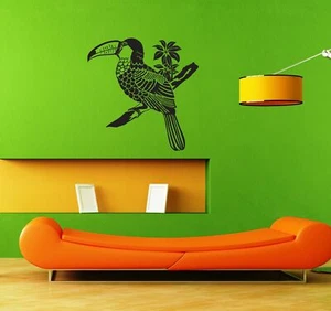 Wall Stickers Vinyl Decal Bird with big beak Toucan for Kids Room (ig900) - Picture 1 of 3