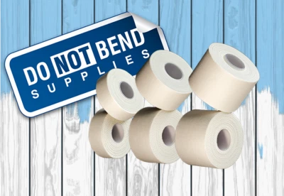 Zinc Oxide Tearable Sports tape 10M x 2.5cm or 3.8cm or 5.0cm Multi packs Strap