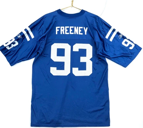 Indianapolis Colts Dwight Freeney Reebok Jersey Large Blue Nfl Football Cover