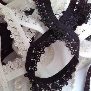 5Yards Elastic Lace Bands Stretchy Ribbon Trim Sewing Patches Accessories DIY - Bild 1 von 7