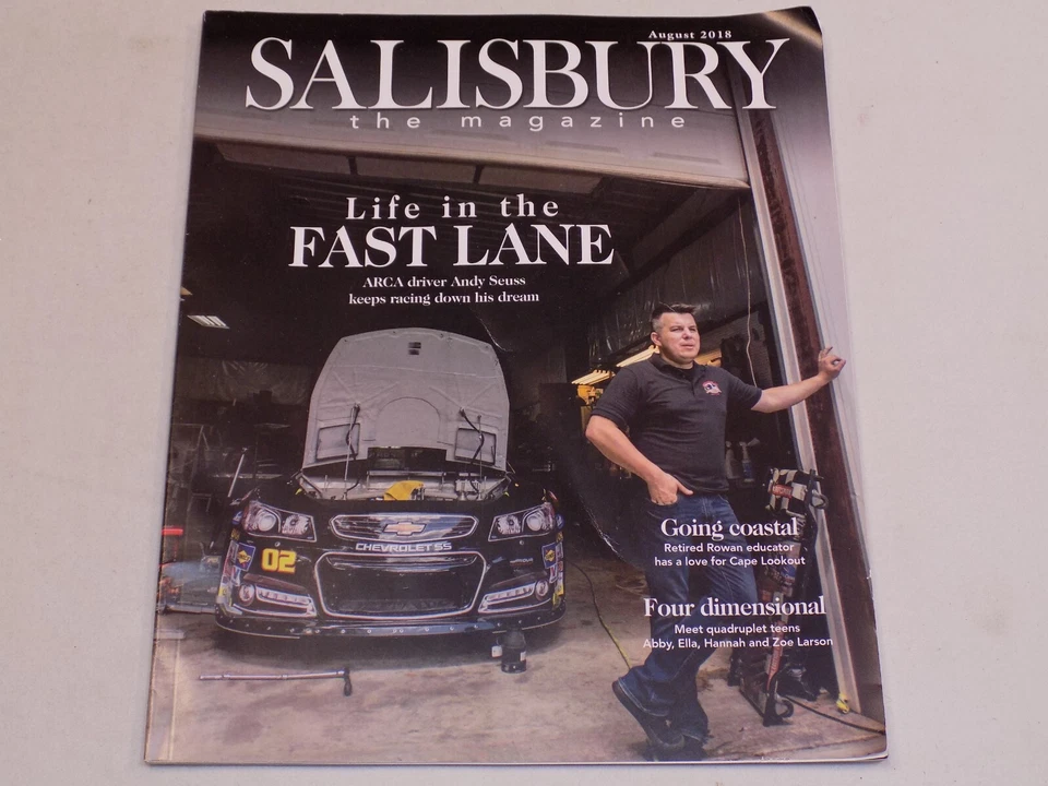 Salisbury Magazine ARCA Racing Andy Suess Aug 2018 Cape Lookout North Carolina - Image 1 of 1