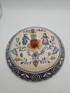 "Tapa de Turen de Colección Johnson Brothers Viejo Patrón de Granito Corazones y Flores 73⁄4" - Imagen 1 de 8
