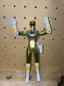 Vintage 1995 Bandai Gold Yellow Mighty Morphin Power Rangers Action Figure - Picture 1 of 7