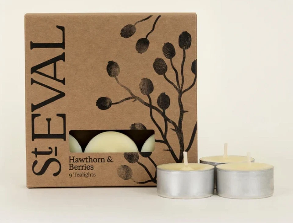 St Eval "Hawthorn & Berries" Scented Tealights TWO packs of 9. (18) - Image 1 of 3