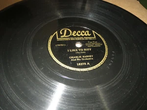 78RPM Decca 18378 Charlie Barnet - I Like To Riff / Shady Lady clean medium V+ V - Bild 1 von 9