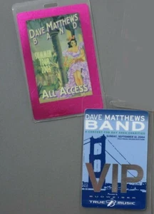 Dave Matthews Band backstage passes TWO Laminated 2003 & 2004 ! - Picture 1 of 1