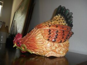 Fitz and Floyd Hen/Chicken Cookie Jar from Classics Collection