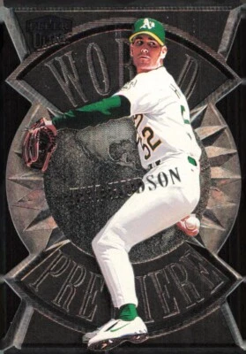 Tarjeta de béisbol 2000 Ultra World Premiere #9 WP Tim Hudson Oakland Athletics Foto 1 de 2