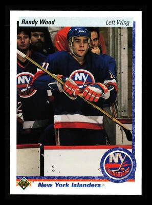 Randy Wood 1990-91 Upper Deck Hockey NHL #16a New York Islanders - Image 1 of 2