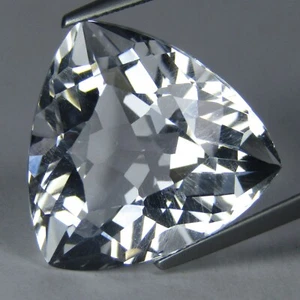 24,46 quilates colección de gemas sueltas de cuarzo blanco natural genuino corte billón VDO - Imagen 1 de 4