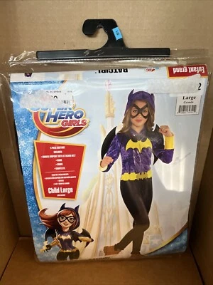 BATGIRL Halloween Costume Girls Size Large 12-14 DC Super Hero  - Image 1 of 4