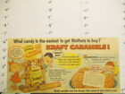 gazeta ad premium 1958 KRAFT karmele cukierki popcorn kulki przepis kreskówka dzieci