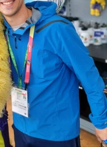 JACKET, ASICS Men's ACCELERATE WATERPROOF 2.0  Running Apparel 2011C242 (XXL) - Picture 1 of 7