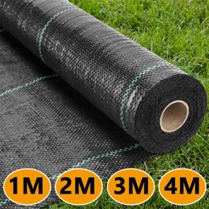 Heavy Duty Weed Membrane Weed Control Fabric Barrier Suppressant Garden Sheet - Picture 1 of 27