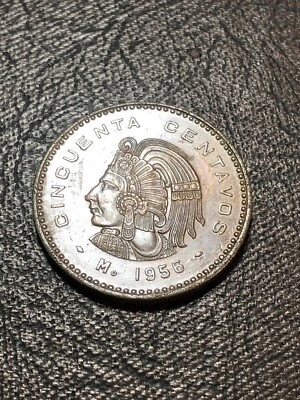 1956 Mexico 50 Centavos High Grade WE COMBINE SHIPPING - Image 1 of 2