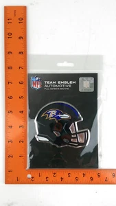 Low Profile Light Wt Aluminum Football Helmet Decal Emblem NFL Baltimore Ravens - Picture 1 of 7