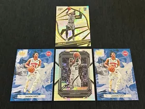 2023 Prizm Draft Picks Jaden Ivey PRIZM + REVOLUTION ASTRO ROOKIE + (2) CK base - Picture 1 of 7
