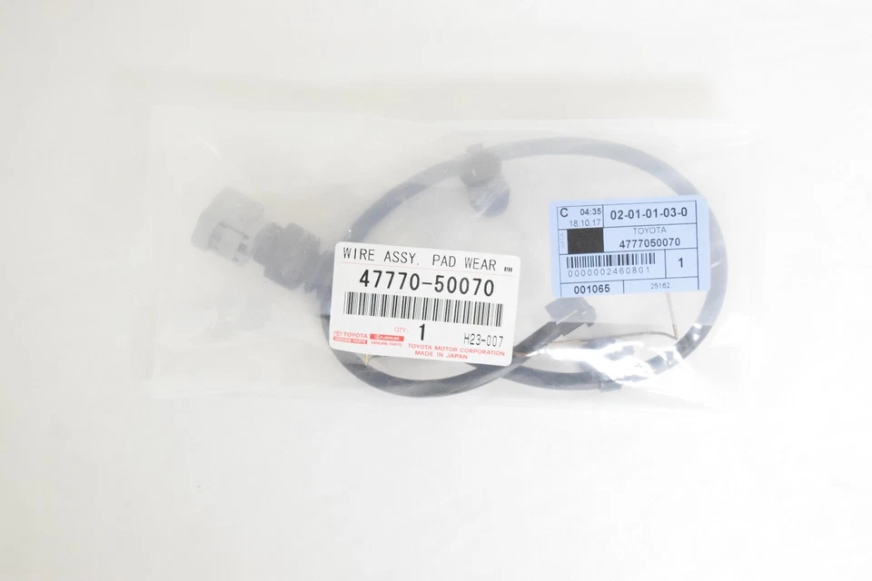 正品 LEXUS LS460 前部 (RH) 盘式制动垫磨损传感器 47770-50070 原始设备制造商 — 第 1/1 张图片