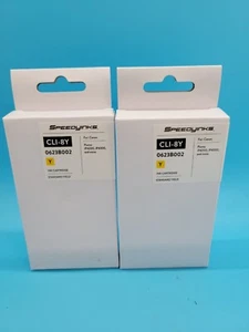 2 × Canon CLI-8Y Yellow Speedy Inks - Picture 1 of 4