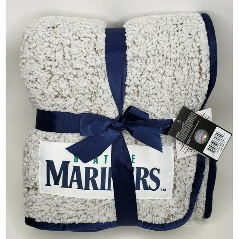 Seattle Mariners MLB 50'' x 60'' Frosty Fleece Blanket Soft Cover